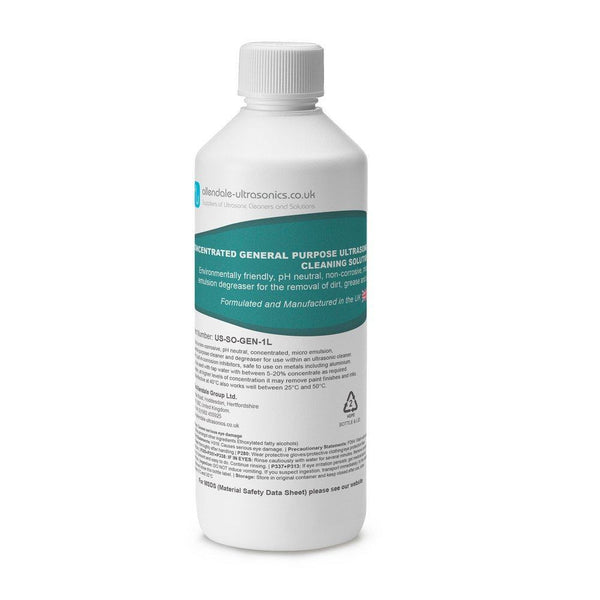 1 Litre General Purpose Ultrasonic Cleaner Solution (PH Neutral)