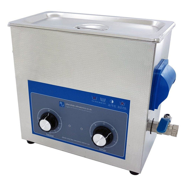 6 Litre 220V Dial Control Ultrasonic Cleaner with Heated Bath