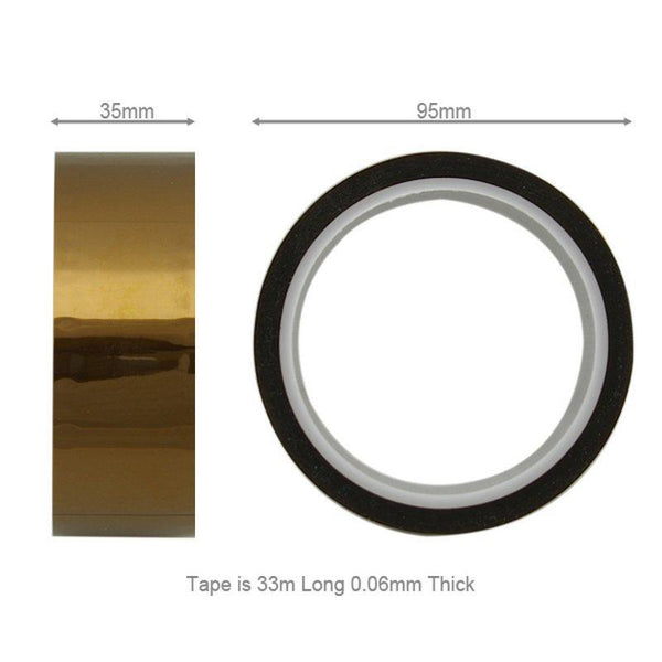 35mm Wide High Temperature Polyimide Tape